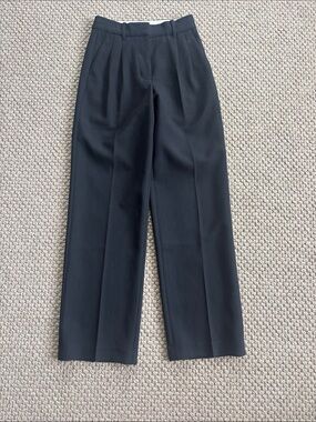 Aritzia Black The Effortless Pant Pleated Wide-Leg Trousers